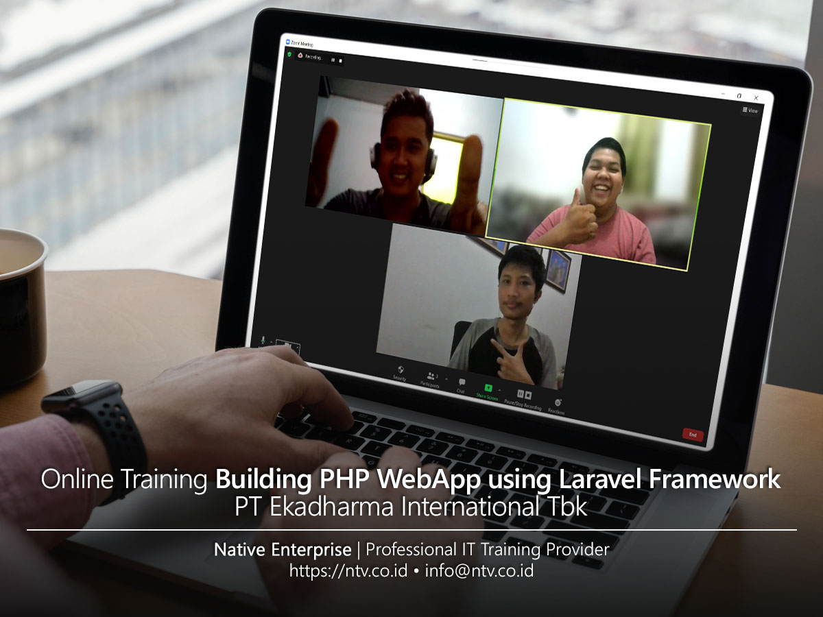 Building PHP Web Application using Laravel Online Training bersama PT Ekadharma International