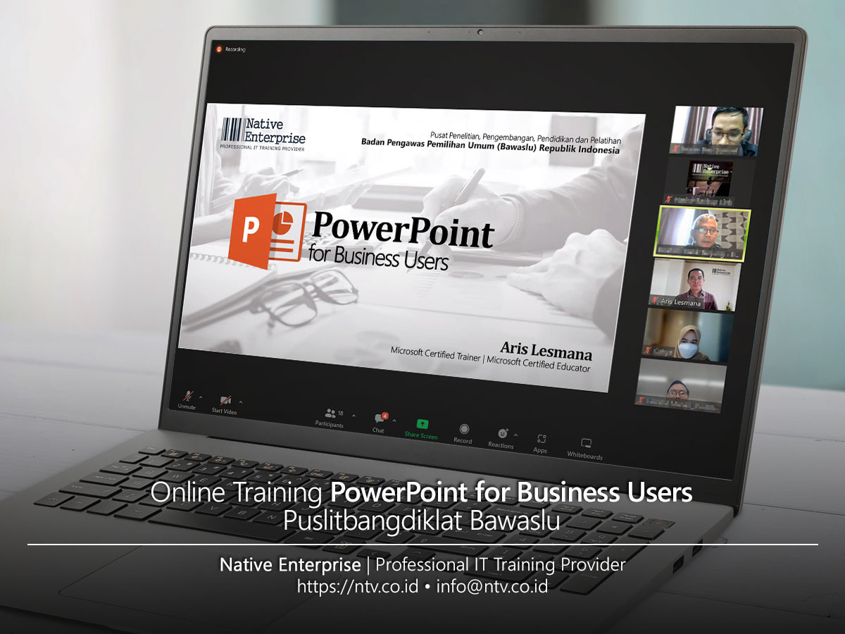 Microsoft PowerPoint for Business Users Online Training bersama Puslitbangdiklat Bawaslu