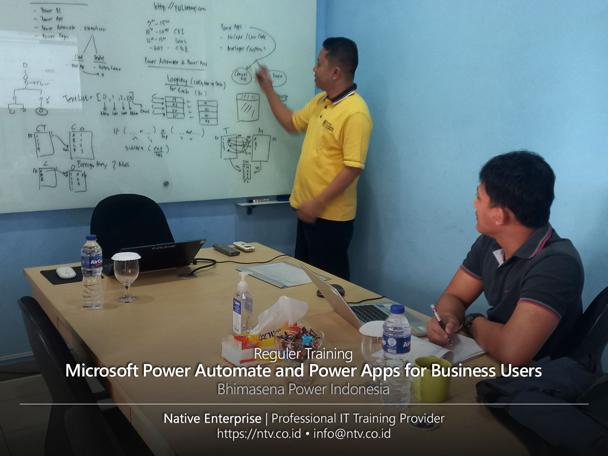 Microsoft Power Automate and Power Apps for Business Users Training bersama Bhimasena Power Indonesia