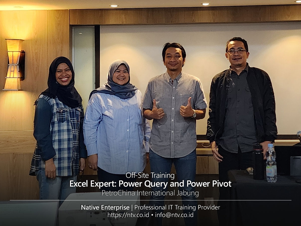 Excel Expert: Power Query and Power Pivot Off-Site Training bersama PetroChina International Jabung