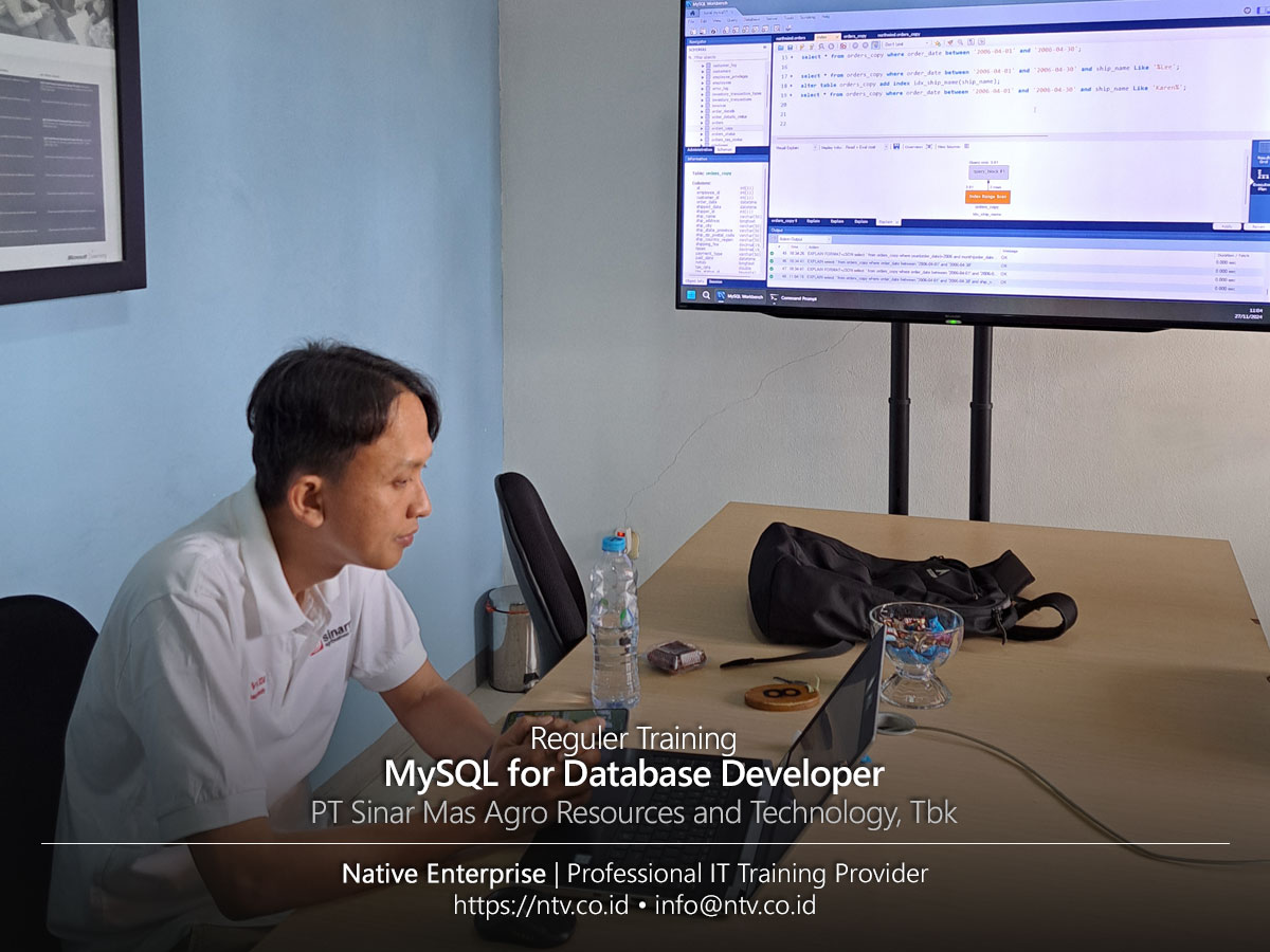 MySQL for Database Developer Training bersama PT. SMART Tbk