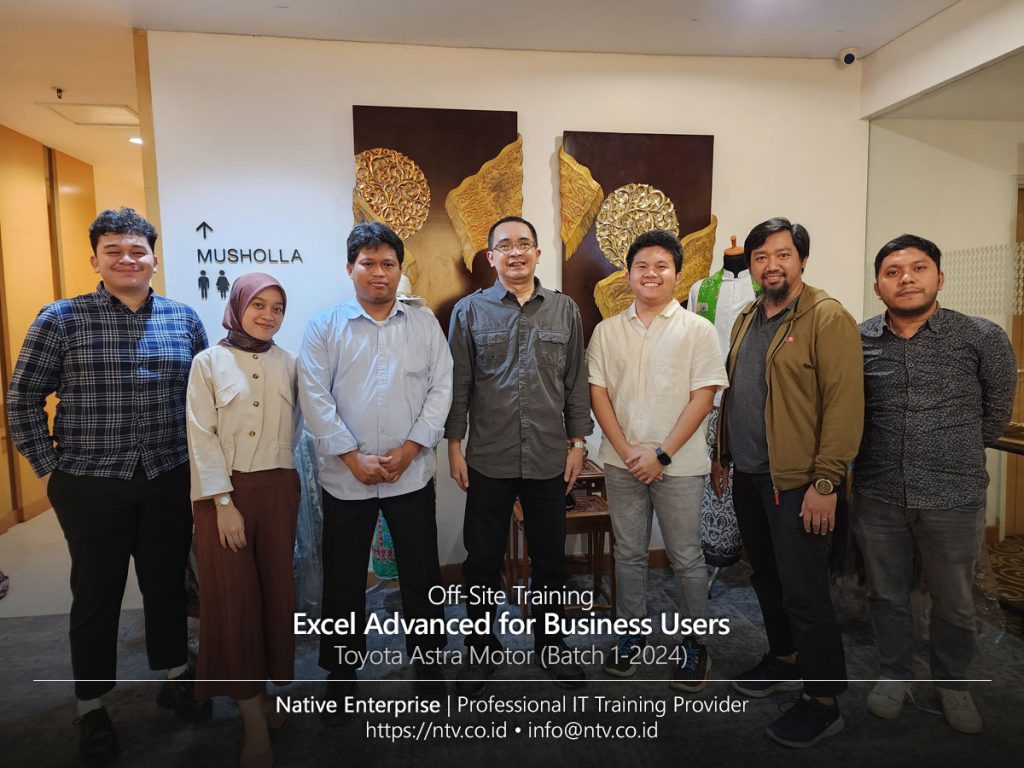 Excel Advanced for Business Users Off-Site Training bersama Toyota Astra Motor (Batch 1-2024)