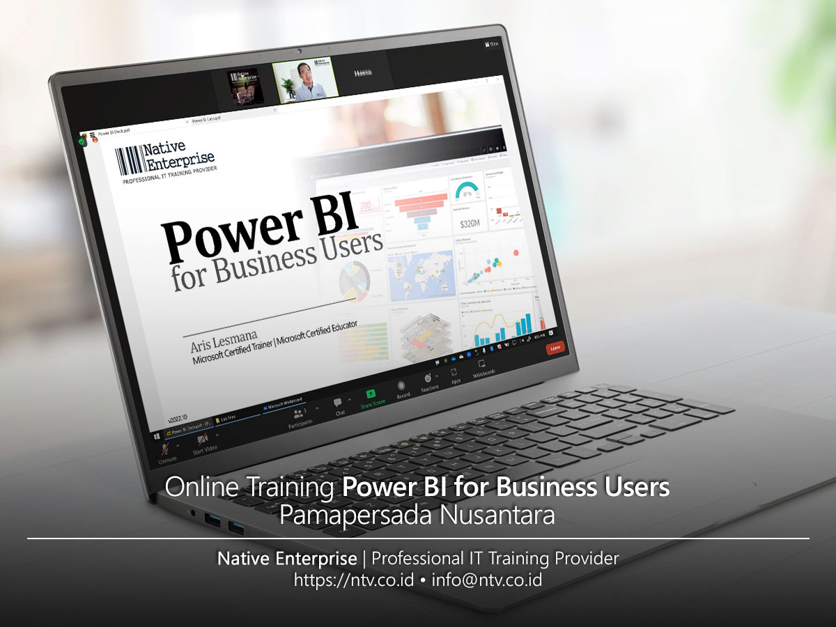 Power BI for Business Users Online Training bersama Pamapersada Nusantara