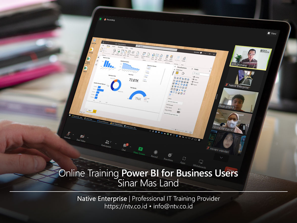Power BI for Business Users Online Training bersama Sinar Mas Land