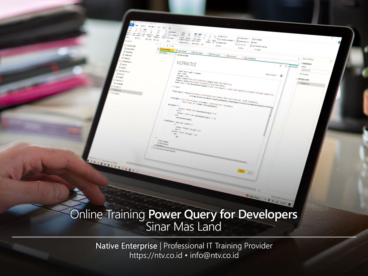 Power Query for Developers Online Training bersama Sinar Mas Land