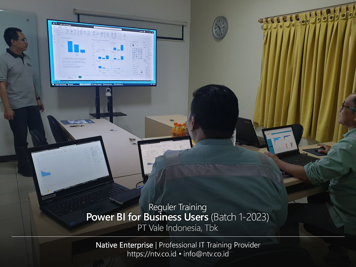 Power BI for Business Users Training bersama PT. Vale Indonesia (Batch 1-2023)