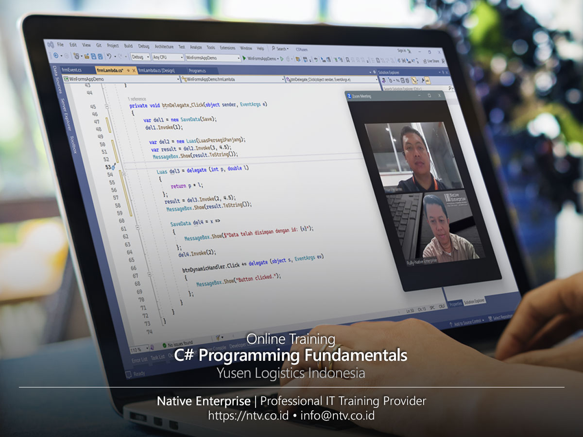 C# Programming Fundamentals Online Training bersama Yusen Logistics Indonesia