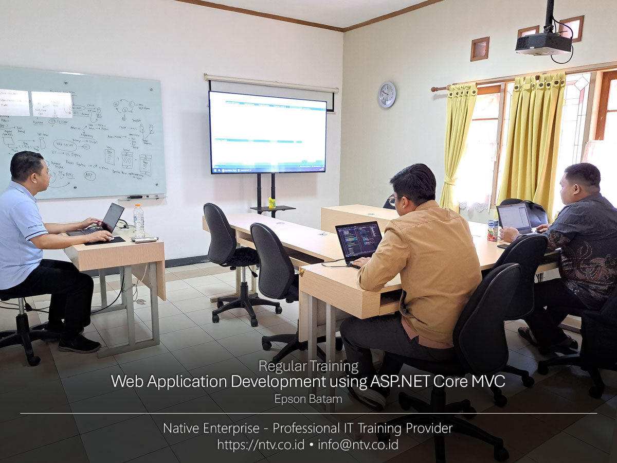 Web Application Development using ASP.NET Core MVC Training bersama Epson Batam