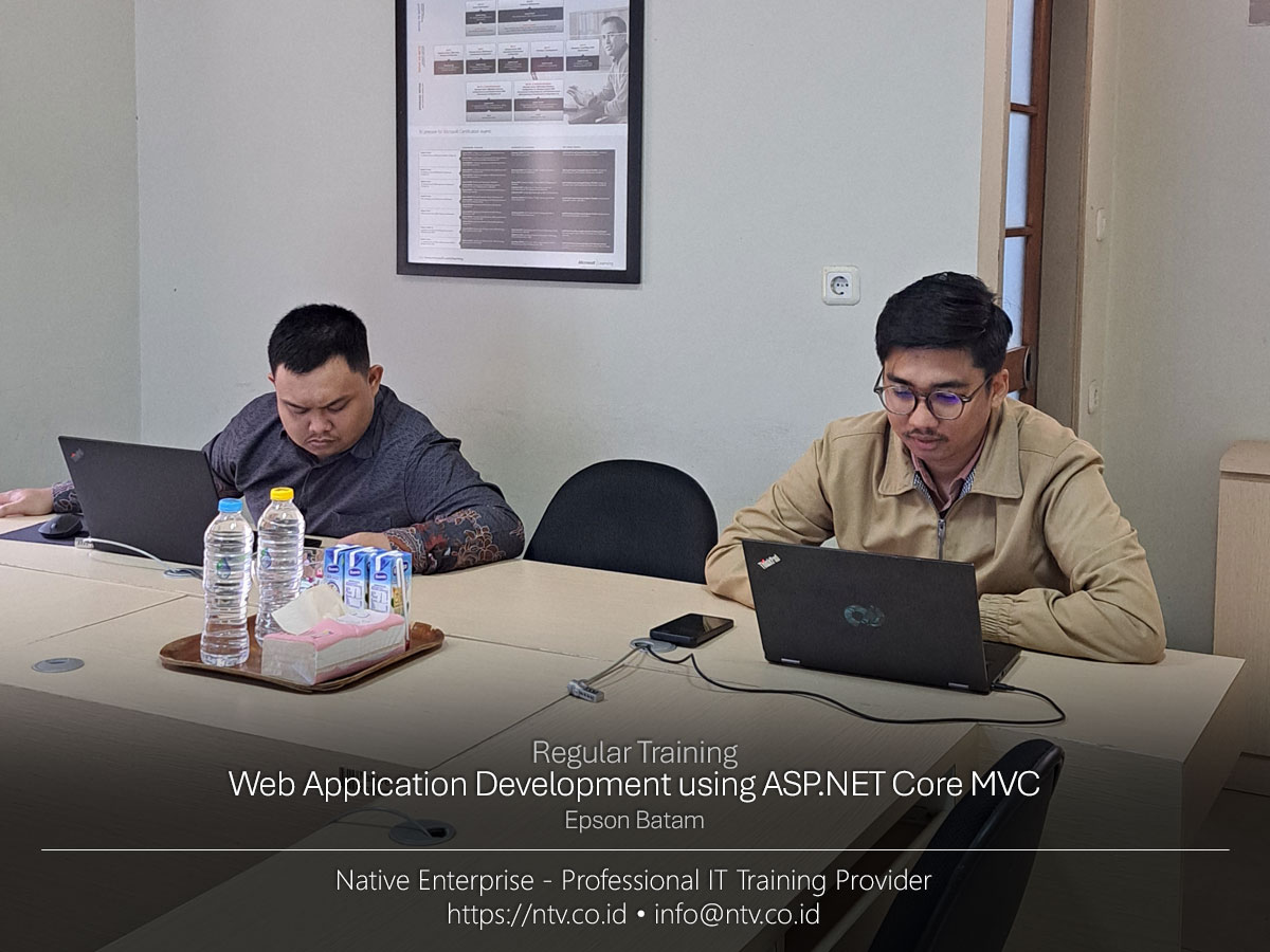 Web Application Development using ASP.NET Core MVC Training bersama Epson Batam