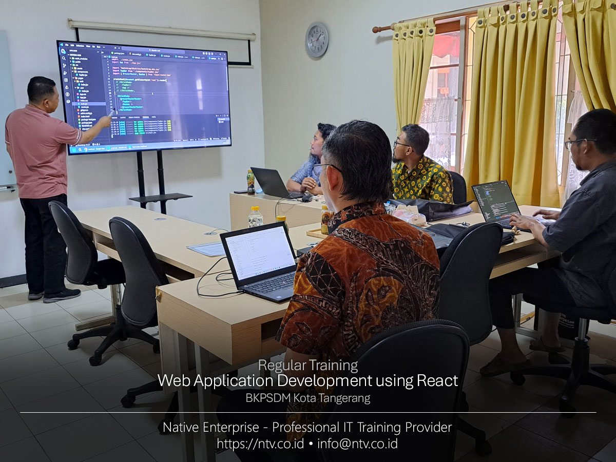 Web Application Development using React Training bersama BKPSDM Tangerang