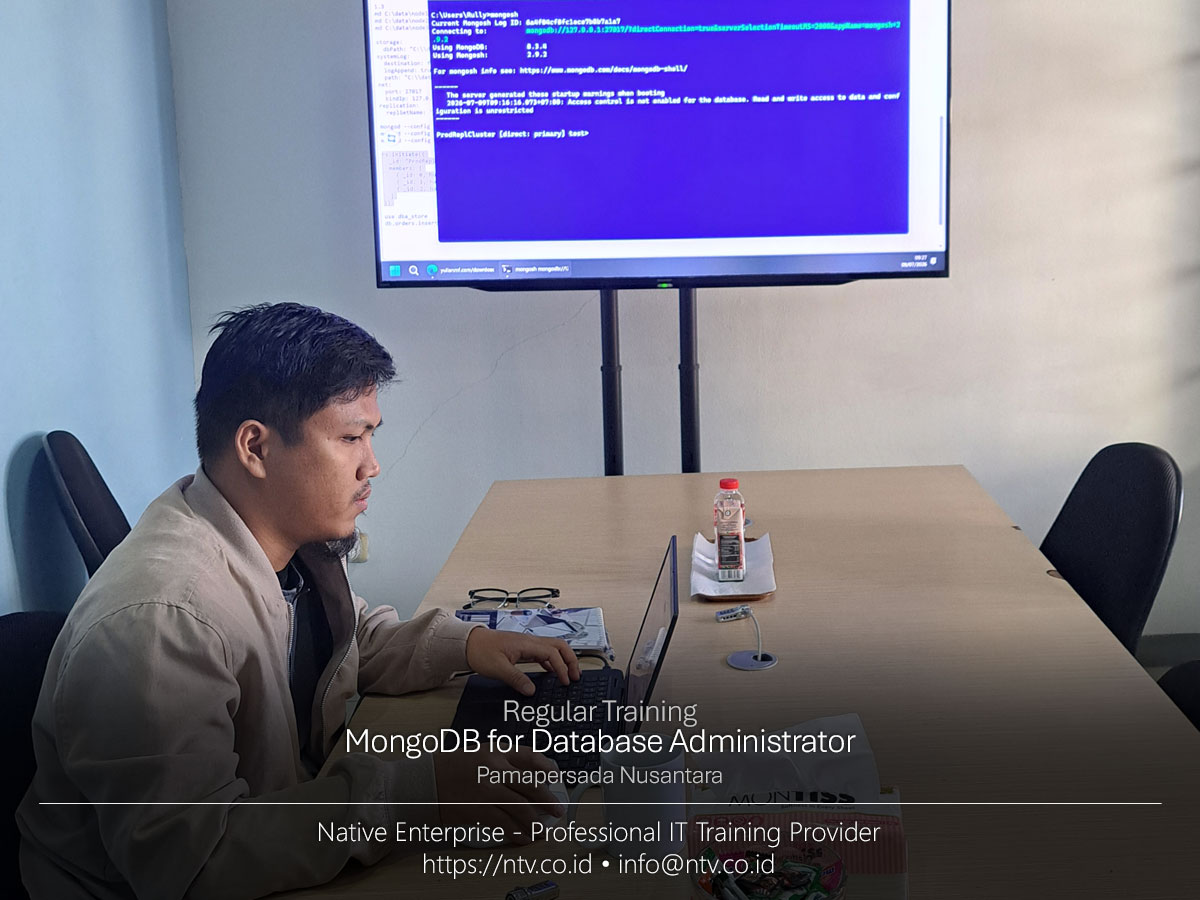 Training MongoDB for Database Administrator bersama Pamapersada Nusantara
